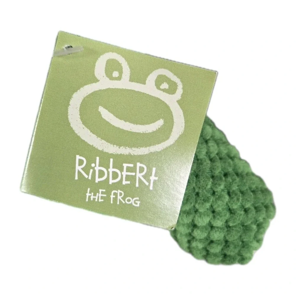 Scentsy Buddy Ribbert the Frog Green Textured Plush Stuffed Animal NIB 2010